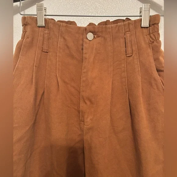 Aaron & amber denim pleated high waist ankle S - Picture 3 of 8